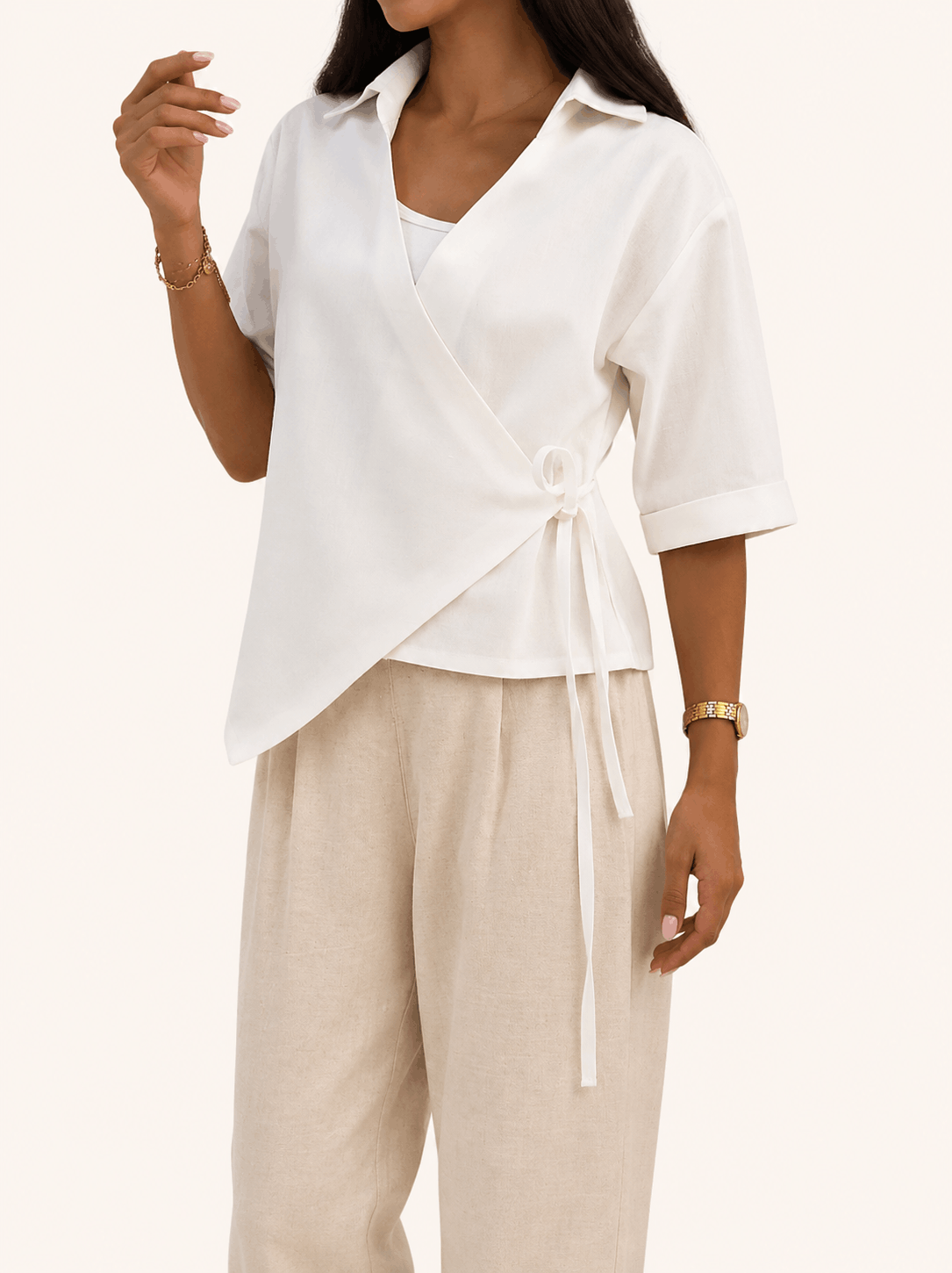 شومیز لینن وایت White